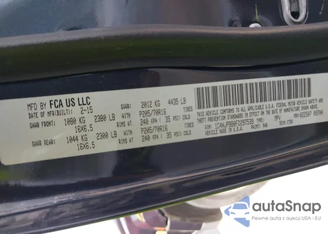 2015 Jeep Patriot Sport from USA, damaged, VIN 1C4NJPBB0FD297539